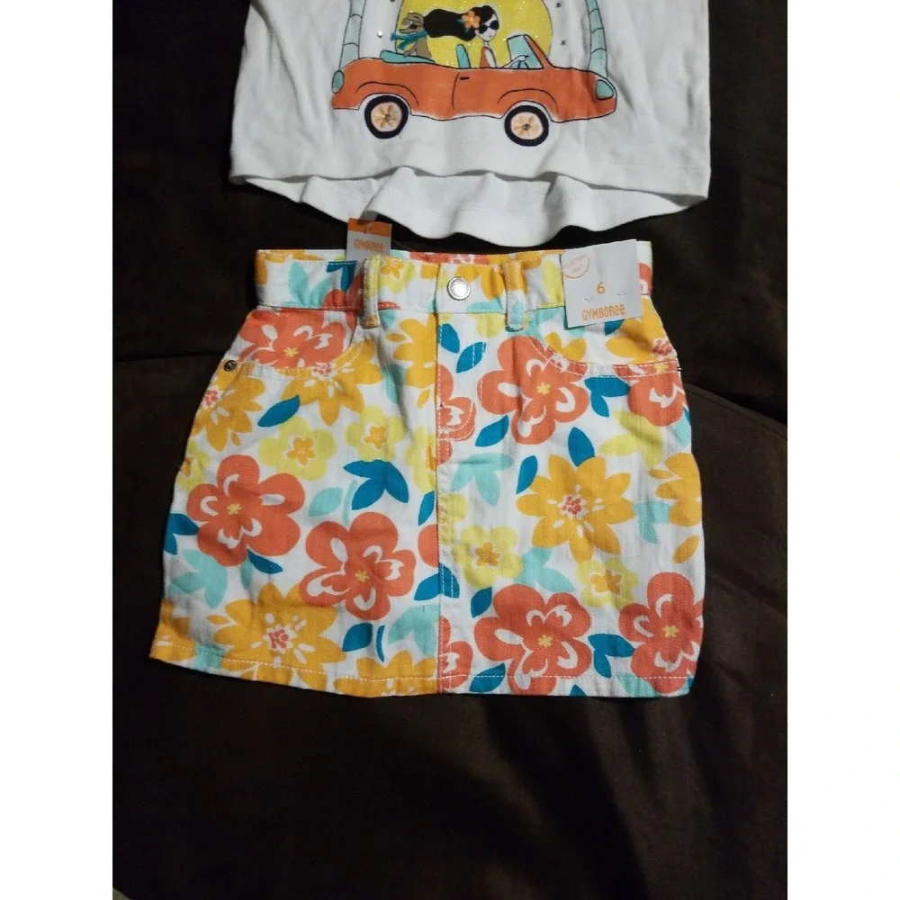 Gymboree sunny citrus size 6 outfit nwt